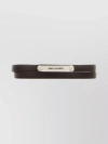 SAINT LAURENT LEATHER ID WRISTBAND FEATURING METAL ACCENTS