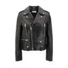 Saint Laurent Printed Leather Biker Jacket