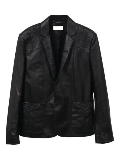 Pre-owned Saint Laurent Leather Jacket In Black
