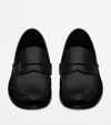 Saint Laurent Leather Laurent Loafers In Black