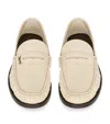 Saint Laurent Leather Laurent Loafers In Black