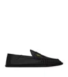 Saint Laurent Leather Le Loafers In Black