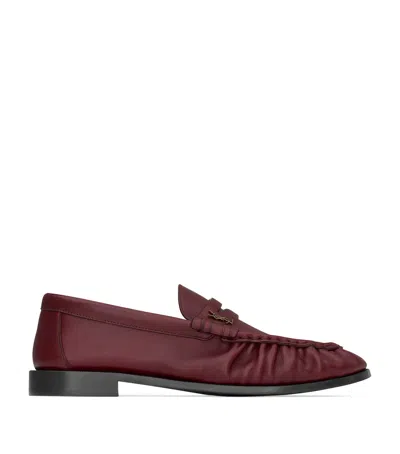SAINT LAURENT LEATHER LE LOAFERS