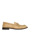 Saint Laurent Leather Le Loafers In Sand