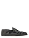 Saint Laurent Le Loafer Moccasins In Shiny Crumpled Leather Scarpe Basse Black In Black