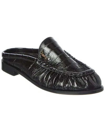 Saint Laurent Leather Loafer In Black