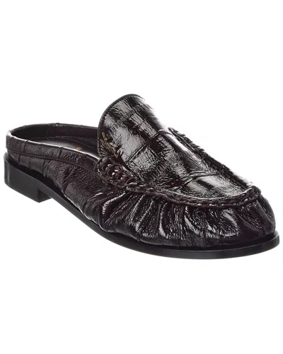Saint Laurent Leather Loafer In Brown