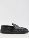 Saint Laurent Leather Loafer In Black