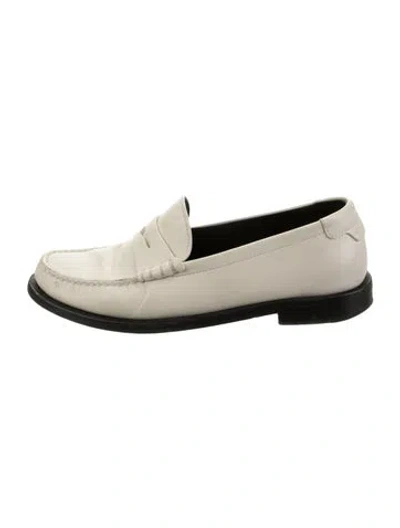Pre-owned Saint Laurent Leather Loafers In Black