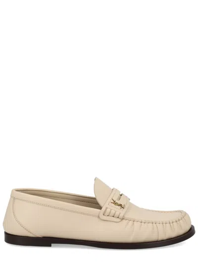 Saint Laurent Leather Loafers "laurent" For Women In Multi