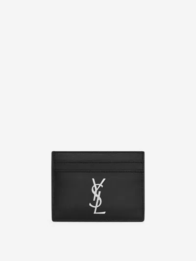 Saint Laurent Leather Logo Card Holder