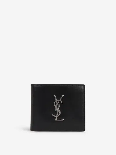 Saint Laurent Leather Logo Wallet