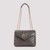 Saint Laurent Leather Loulou Bag In Light Musk Light Mus