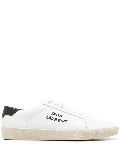 SAINT LAURENT SAINT LAURENT LEATHER MEN SHOES SNEAKER RUBBER SOLE