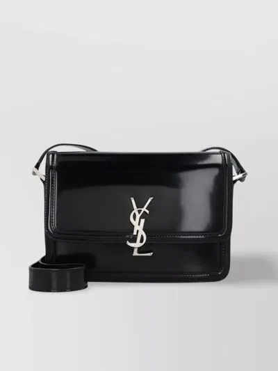 Saint Laurent Leather Messenger Bag Solferino