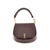 Saint Laurent Leather Mini 'voltaire' Bag In Red
