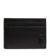 Saint Laurent Small Tiny Cassandre Cardholder In Black
