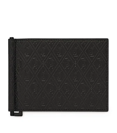 Saint Laurent Leather Monogram Wallet In Black