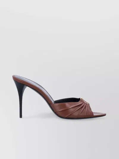 Saint Laurent Leather Mule Babylon Stiletto Heel