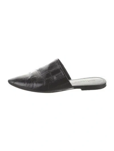 Pre-owned Saint Laurent Leather Mules In Black