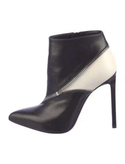 Pre-owned Saint Laurent Leather Mules In Black