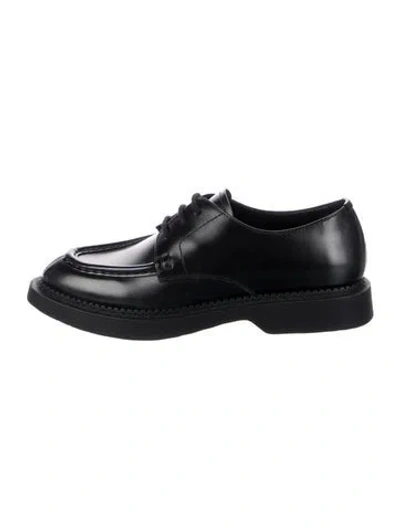 Pre-owned Saint Laurent Leather Oxfords In Black