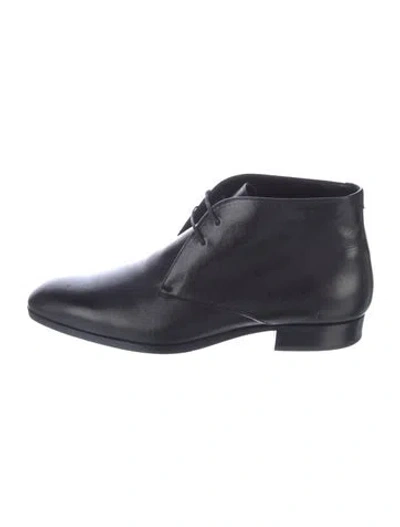 Pre-owned Saint Laurent Leather Oxfords In Blue