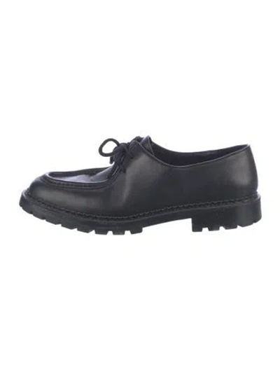 Pre-owned Saint Laurent Leather Oxfords In Blue