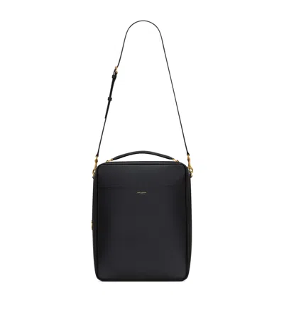 Saint Laurent Leather Paris Cross-body Bag In Black