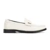 SAINT LAURENT LEATHER PEARL LOAFERS