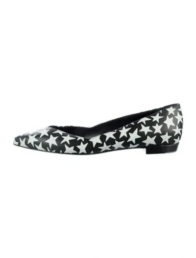 Pre-owned Saint Laurent Leather Printed Ballet Flats In Multi
