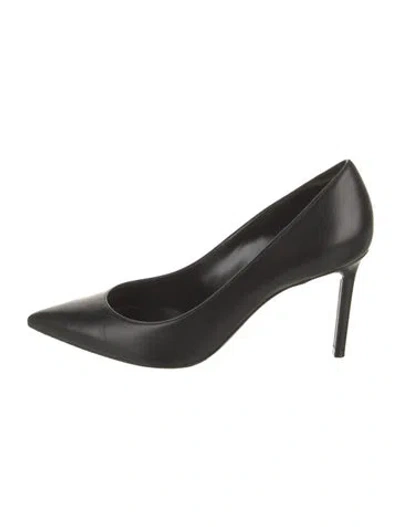 Pre-owned Saint Laurent Leather Pumps In Black