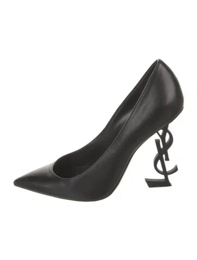 Pre-owned Saint Laurent Leather Pumps In Black