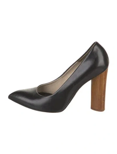Pre-owned Saint Laurent Leather Pumps In Black