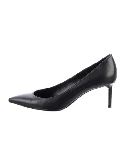 Pre-owned Saint Laurent Leather Pumps In Black