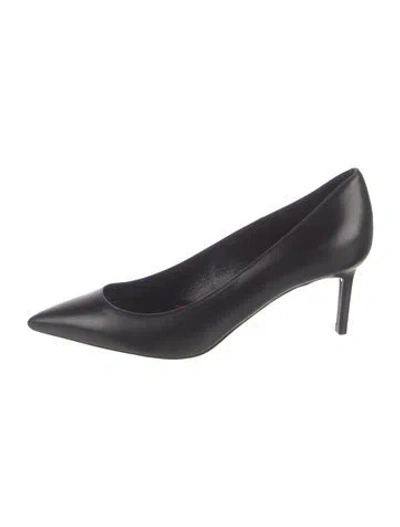 Pre-owned Saint Laurent Leather Pumps In Black