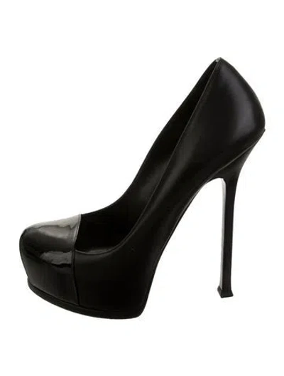 Pre-owned Saint Laurent Leather Pumps In Black