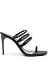 Saint Laurent Jerry 95mm Satin Mules In Black