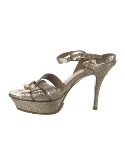 Pre-owned Saint Laurent Leather Sandals