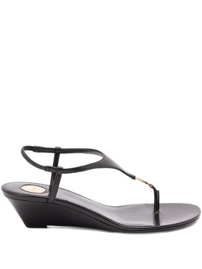 SAINT LAURENT LEATHER SANDALS