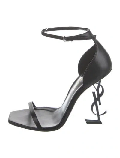 Pre-owned Saint Laurent Leather Sandals In Black