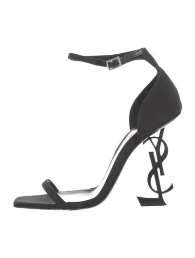 Pre-owned Saint Laurent Leather Sandals In Black