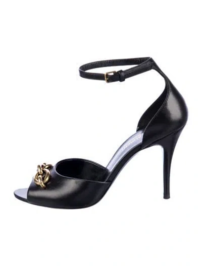 Pre-owned Saint Laurent Leather Sandals In Blue