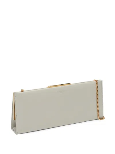 Saint Laurent Leather Shoulder Bag In Neutral