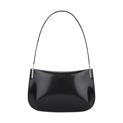 Pre-owned Saint Laurent Leather Shoulder Bag 'black'