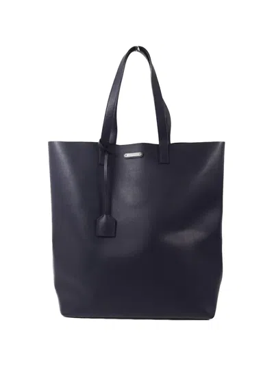 Pre-owned Saint Laurent Leather Shoulder Bag In Blue