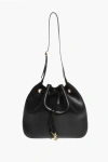 Saint Laurent Leather Shoulder Bag With Inner Clutch