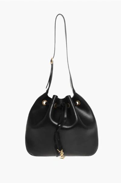 Saint Laurent Leather Shoulder Bag With Inner Clutch