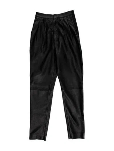 Pre-owned Saint Laurent Leather Skinny Leg Pants In Multi