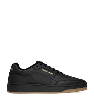 Saint Laurent Leather Sl/61 Sneakers In Black